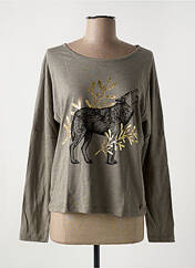 T-shirt vert LE BOUDOIR D'EDOUARD pour femme seconde vue