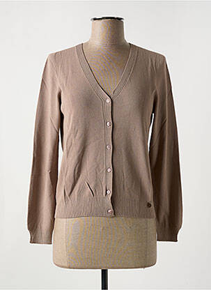 Gilet manches longues stretch marron LE BOUDOIR D'EDOUARD femme