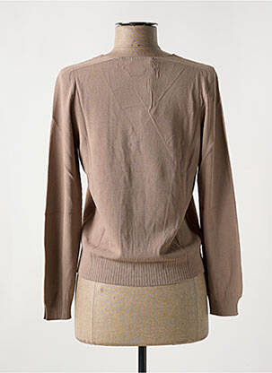 Gilet manches longues stretch marron LE BOUDOIR D'EDOUARD femme