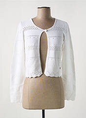 Gilet manches longues blanc LE BOUDOIR D'EDOUARD pour femme seconde vue