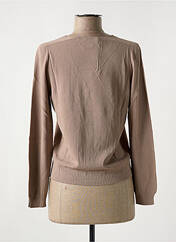 Gilet manches longues marron LE BOUDOIR D'EDOUARD pour femme seconde vue