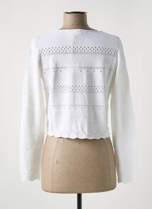 Gilet manches longues blanc LE BOUDOIR D'EDOUARD pour femme