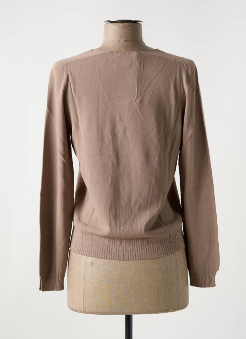 Gilet manches longues marron LE BOUDOIR D'EDOUARD pour femme