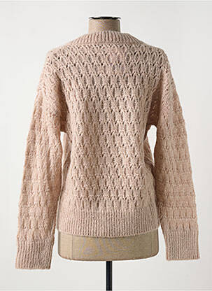 Pull maille ajourée manches longues beige LE BOUDOIR D'EDOUARD femme