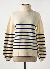 Pull col roulé beige LE BOUDOIR D'EDOUARD pour femme seconde vue