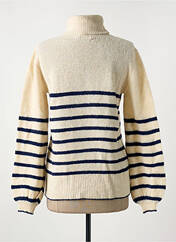 Pull col roulé beige LE BOUDOIR D'EDOUARD pour femme seconde vue