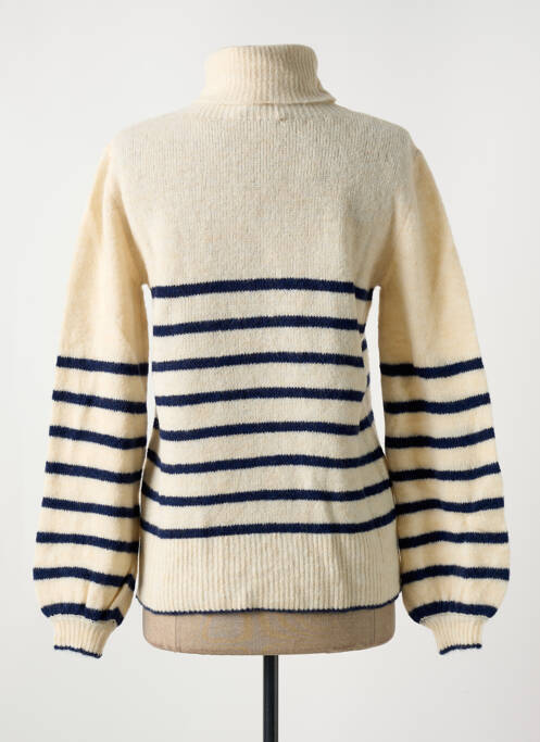 Pull col roulé beige LE BOUDOIR D'EDOUARD pour femme