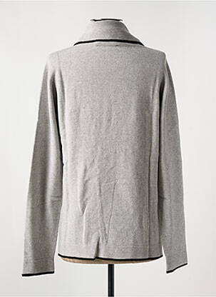 Pull col roulé coupe cintrée manches longues gris LE BOUDOIR D'EDOUARD femme