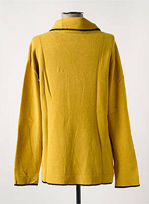 Pull col roulé coupe cintrée manches longues jaune LE BOUDOIR D'EDOUARD femme