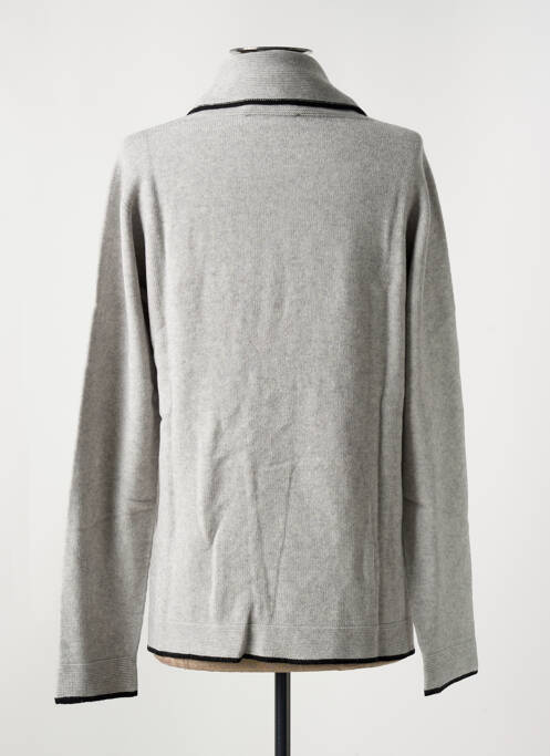 Pull col roulé gris LE BOUDOIR D'EDOUARD pour femme