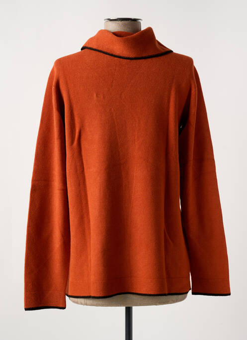 Pull col roulé orange LE BOUDOIR D'EDOUARD pour femme