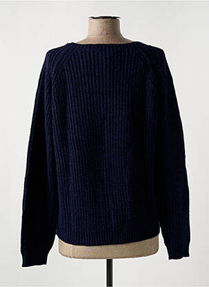 Pull coupe cintrée manches longues bleu LE BOUDOIR D'EDOUARD femme