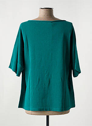 T-shirt col rond manches courtes vert LE BOUDOIR D'EDOUARD femme