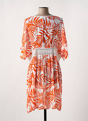 Robe de plage coupe cintrée orange BARANDI femme