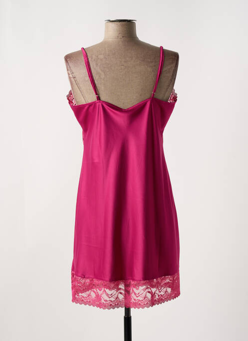 Nuisette/combinette effet matière satinée rose LINGADORE femme