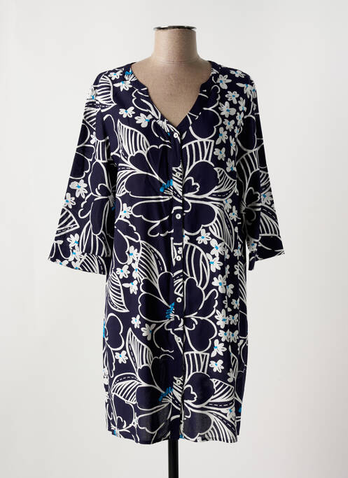 Tunique manches longues bleu BARANDI pour femme