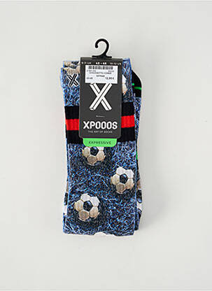 Chaussettes bleu XPOOOS pour homme