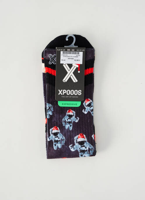 Chaussettes gris XPOOOS pour homme