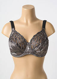 Soutien-gorge légère et transparente haut soutien-gorge emboitant noir LOUISA BRACQ femme