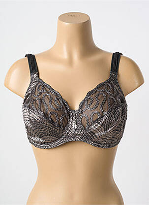 Soutien-gorge légère et transparente haut soutien-gorge emboitant noir LOUISA BRACQ femme