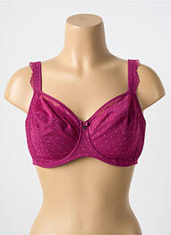 Soutien-gorge tissage dentelle haut soutien-gorge emboitant violet ROSA FAIA femme