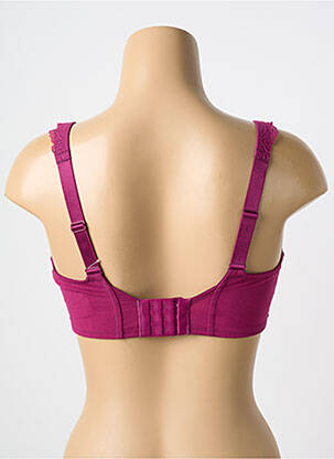 Soutien-gorge tissage dentelle haut soutien-gorge emboitant violet ROSA FAIA femme