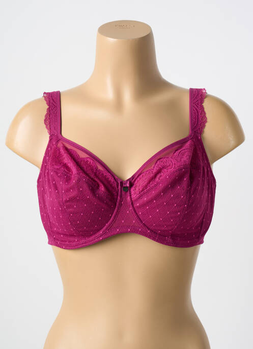 Soutien-gorge tissage dentelle haut soutien-gorge emboitant violet ROSA FAIA femme