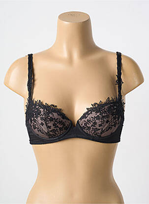 Soutien-gorge tissage dentelle haut soutien-gorge moulé noir WACOAL femme