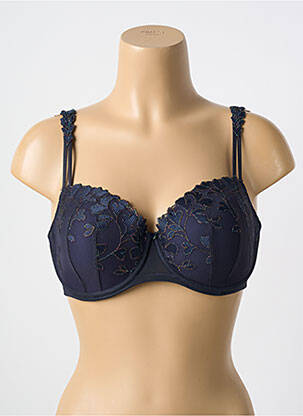 Soutien-gorge tissage dentelle haut soutien-gorge moulé bleu MARIE JO femme