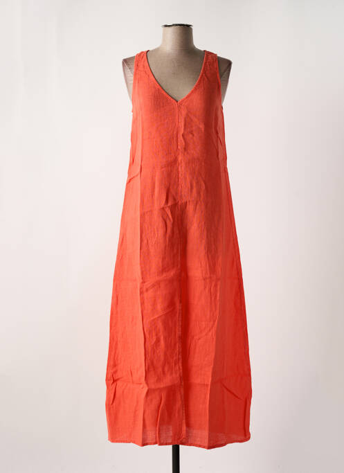 Robe longue orange LE BOUDOIR D'EDOUARD pour femme