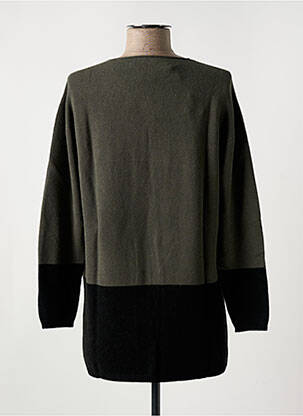 Gilet manches longues col rond vert LE BOUDOIR D'EDOUARD femme