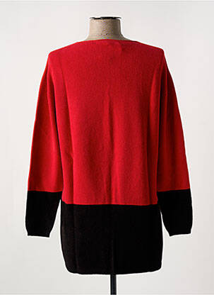Gilet manches longues col rond rouge LE BOUDOIR D'EDOUARD femme