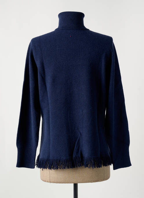 Pull col roulé bleu LE BOUDOIR D'EDOUARD pour femme