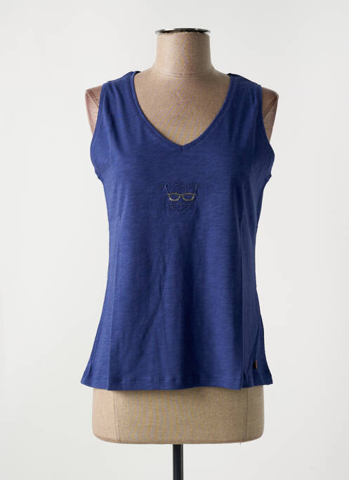 Débardeur bleu LE BOUDOIR D'EDOUARD pour femme