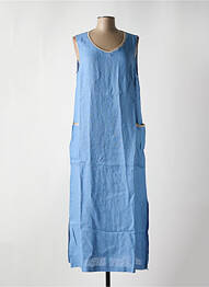 Robe longue sans manche sans manche bleu LE BOUDOIR D'EDOUARD femme