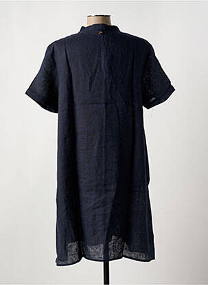 Robe mi-longue manches courtes manches courtes bleu LE BOUDOIR D'EDOUARD femme