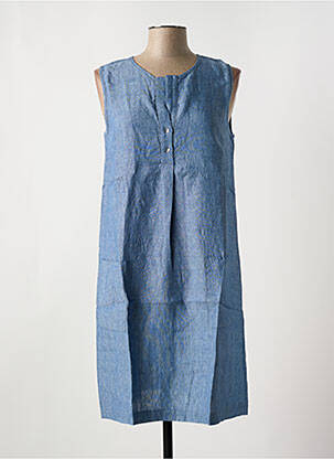 Robe mi-longue sans manche sans manche bleu LE BOUDOIR D'EDOUARD femme