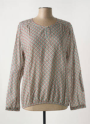 Blouse tissage popeline manches longues marron LE BOUDOIR D'EDOUARD femme
