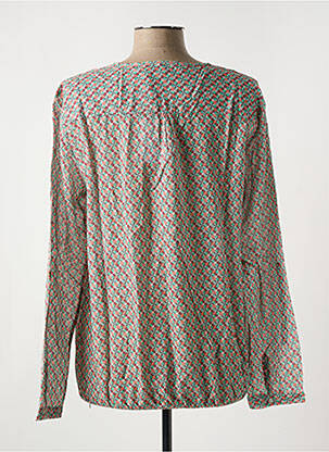 Blouse imprimé fantaisie manches longues marron LE BOUDOIR D'EDOUARD femme