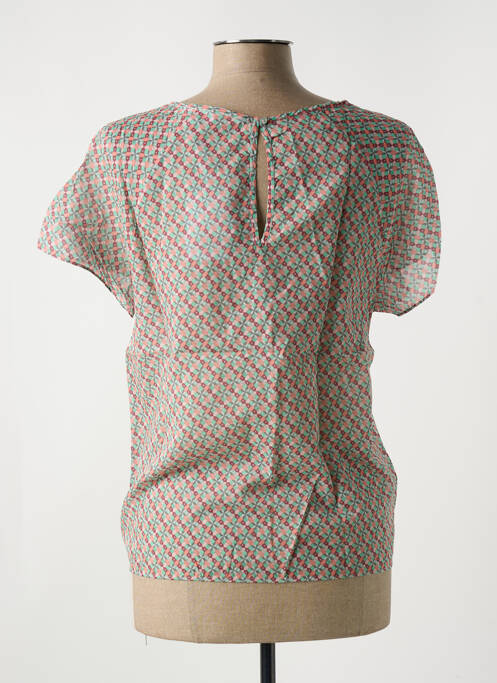 T-shirt imprimé fantaisie manches courtes marron LE BOUDOIR D'EDOUARD femme