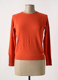 Pull stretch manches longues orange LE BOUDOIR D'EDOUARD femme