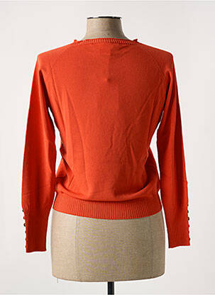 Pull stretch manches longues orange LE BOUDOIR D'EDOUARD femme