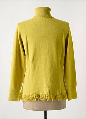 Pull col roulé coupe cintrée manches longues vert LE BOUDOIR D'EDOUARD femme