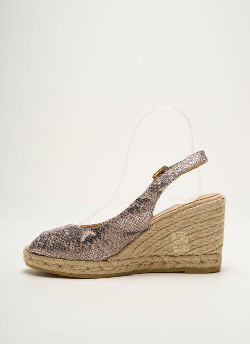 Espadrilles argent KANNA pour femme