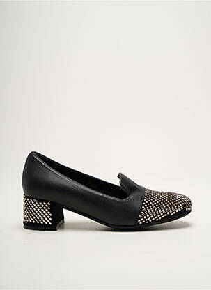 Escarpins tissage satiné talon de 4 à 6cm noir KANNA femme