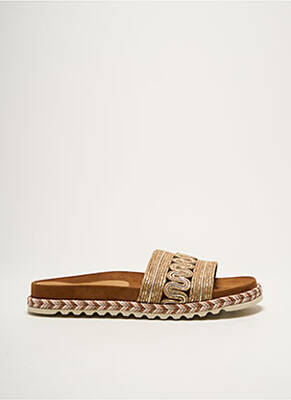 Mules/Sabots Tissage Satiné Beige Kanna Femme 2554228-beige0 Modz