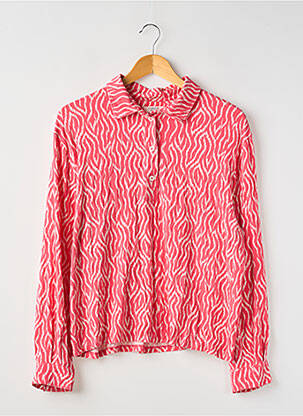 Polo manches longues manches longues rose CAROLL femme