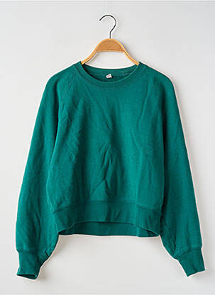 Sweat-shirt  manches longues vert UNIQLO femme