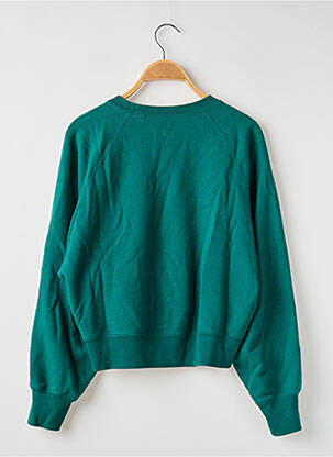 Sweat-shirt manches longues manches longues vert UNIQLO femme