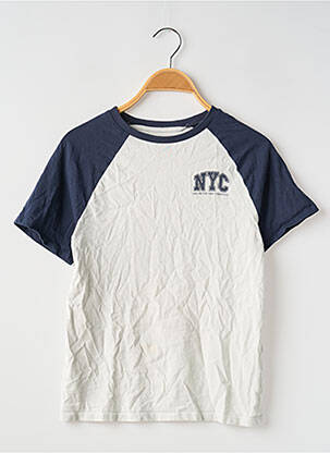 T-shirt coupe droite manches courtes blanc LA REDOUTE garçon